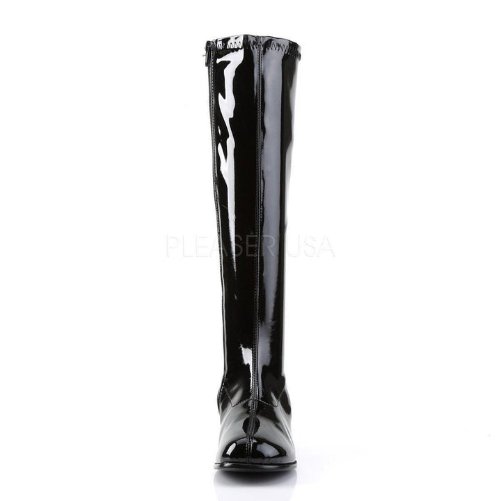 SS-RETRO-300 Go Go Boot | Black Patent