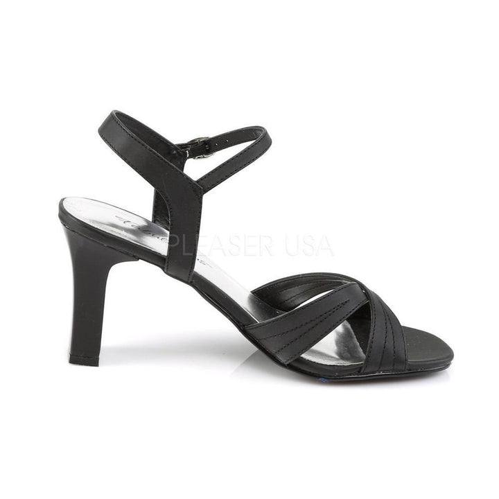 SS-ROMANCE-313 Sandal | Black Faux Leather-Footwear-Pleaser Brand-Black-16-Faux Leather-SEXYSHOES.COM