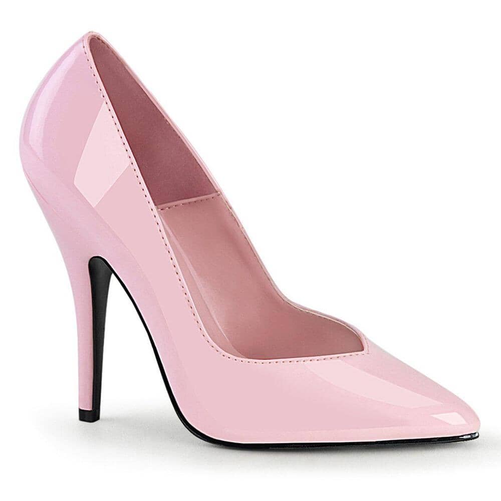 Ss-Seduce-420V Pump | Pink Patent-Footwear-Pleaser Brand-Pink-11-Patent-SEXYSHOES.COM