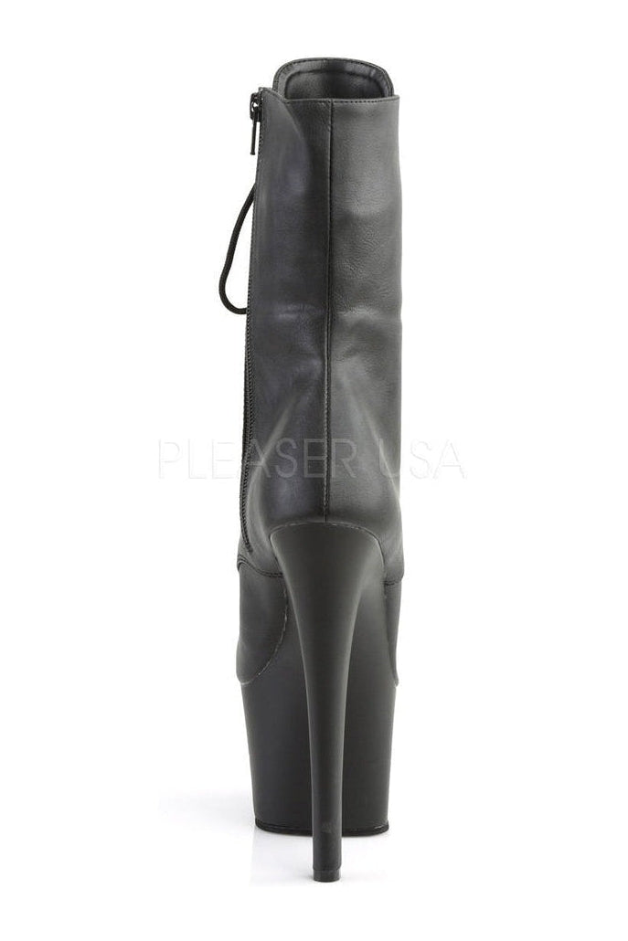 Pleaser SKY-1020 Platform Boot in Black Faux Leather