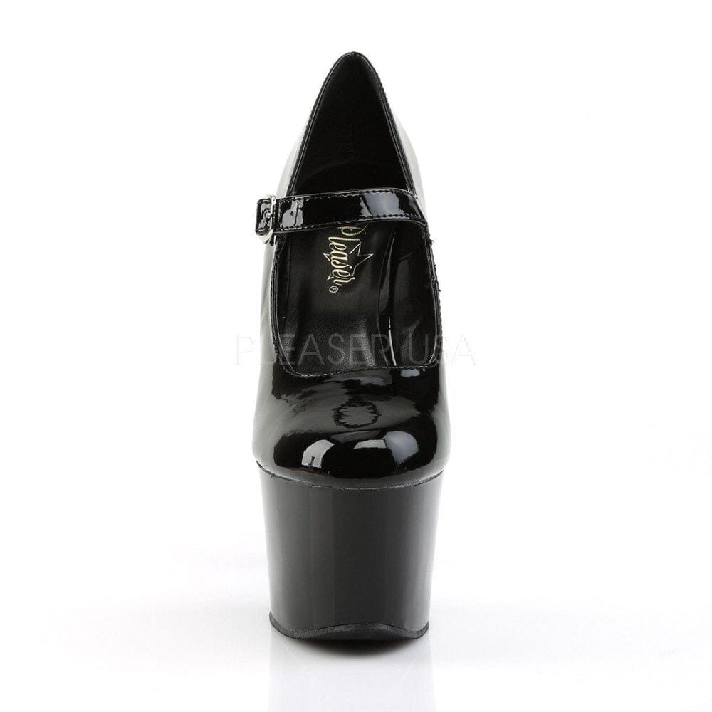 SS-SKY-387 Platform Pump | Black Patent-Footwear-Pleaser Brand-Black-8-Patent-SEXYSHOES.COM