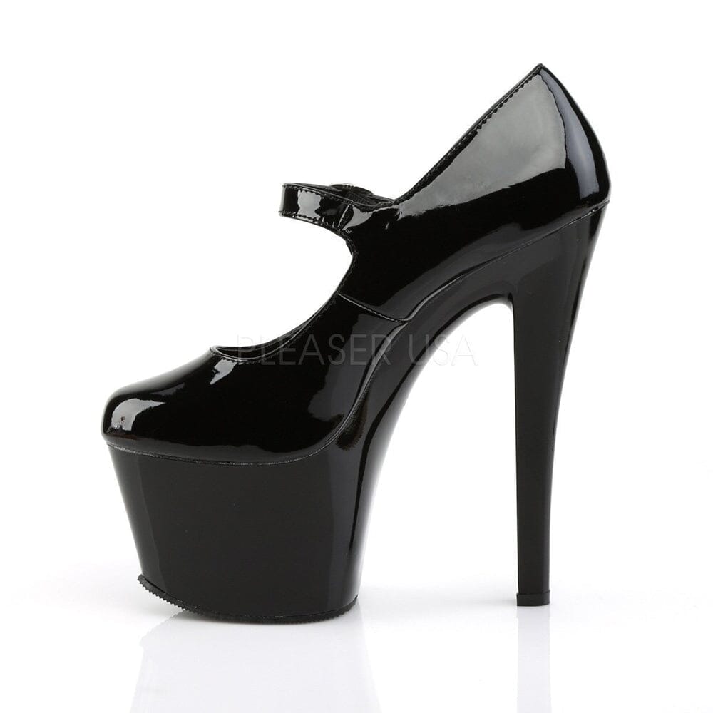 SS-SKY-387 Platform Pump | Black Patent-Footwear-Pleaser Brand-Black-8-Patent-SEXYSHOES.COM