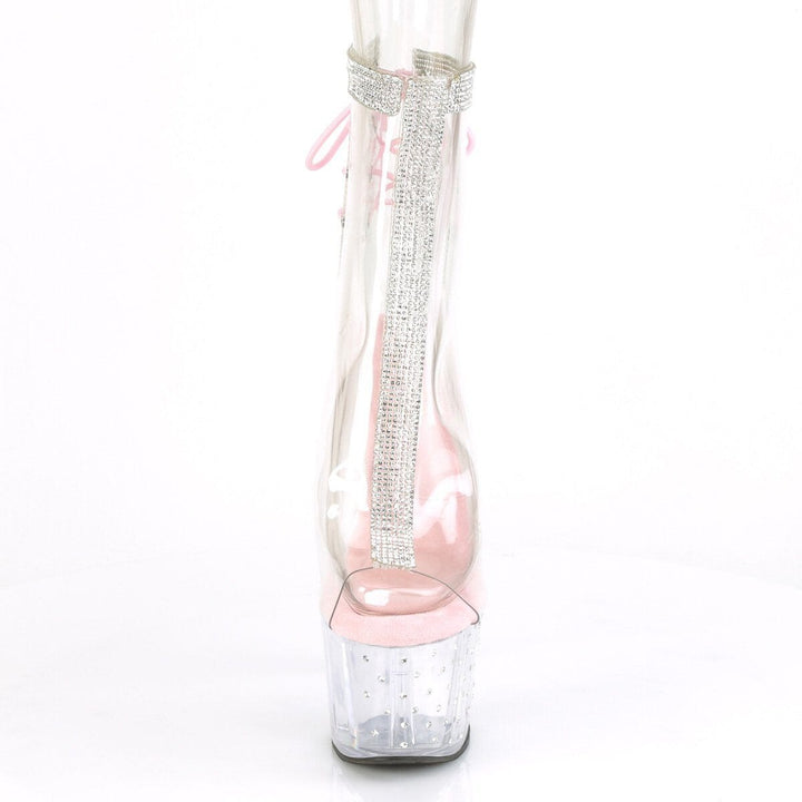 SS-STARDUST-1018C-2RS Exotic Ankle Boot | Clear Vinyl