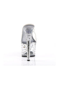 Pleaser STARDUST-701 Platform Slide in Clear Vinyl