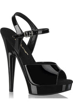 SS-SULTRY-609 Sandal | Black Patent
