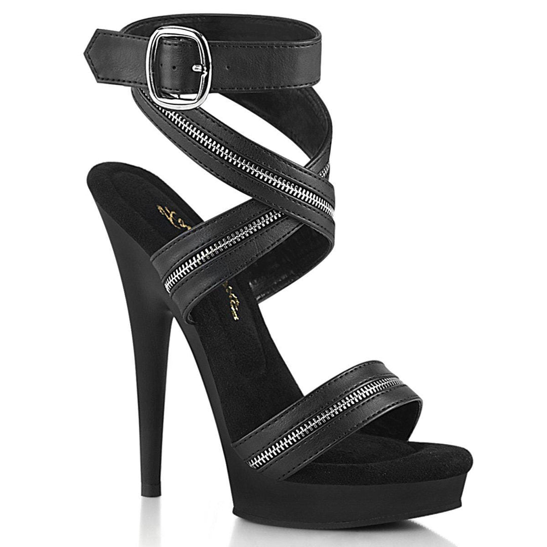 SS-SULTRY-619 Sandal | Black Faux Leather-Footwear-Pleaser Brand-Black-5-Faux Leather-SEXYSHOES.COM