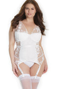 SS-Stretch Lace Underwire Teddy  | Plus Size