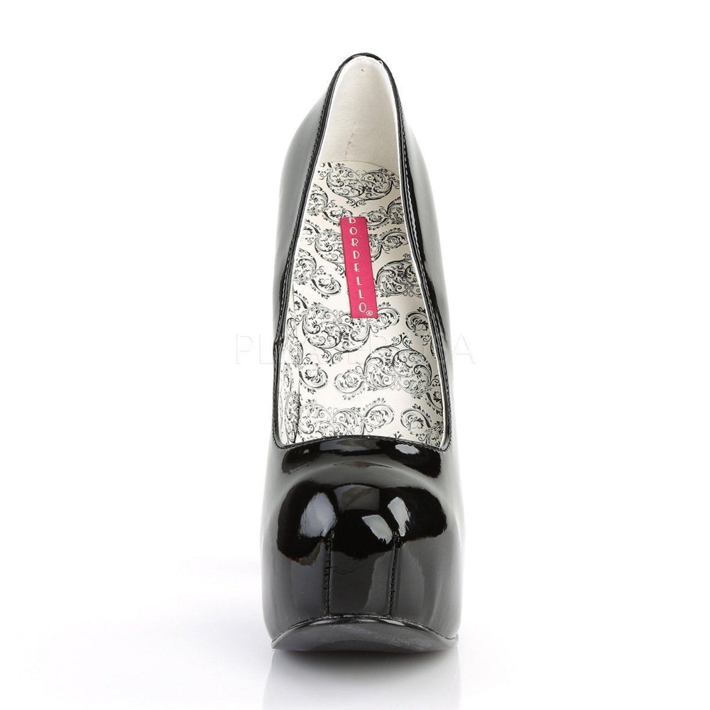 SS-TEEZE-06 Pump | Black Patent-Footwear-Pleaser Brand-Black-7-Patent-SEXYSHOES.COM
