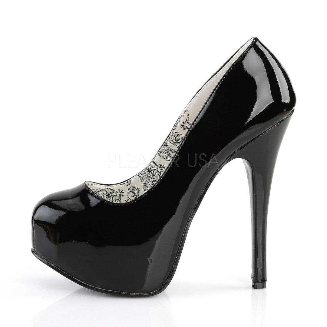 SS-TEEZE-06 Pump | Black Patent-Footwear-Pleaser Brand-Black-7-Patent-SEXYSHOES.COM