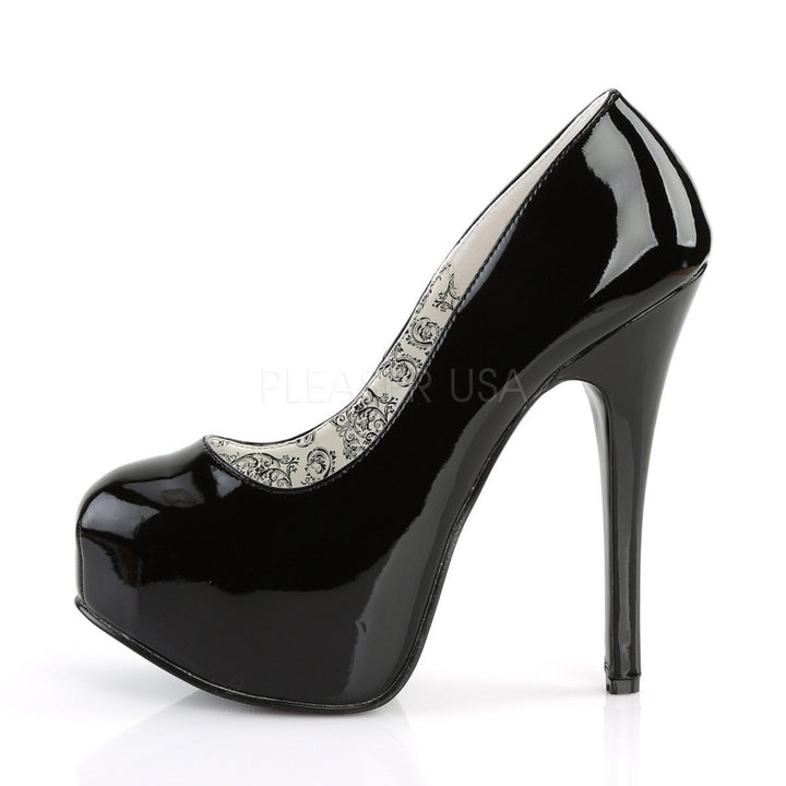 SS-TEEZE-06 Pump | Black Patent-Footwear-Pleaser Brand-Black-7-Patent-SEXYSHOES.COM