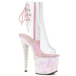 SS-Unicorn-1018C Platform Ankle Boot | Clear Vinyl