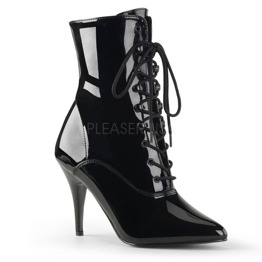 SS-VANITY-1020 Ankle Boot | Black Patent-Footwear-Pleaser Brand-Black-6-Patent-SEXYSHOES.COM
