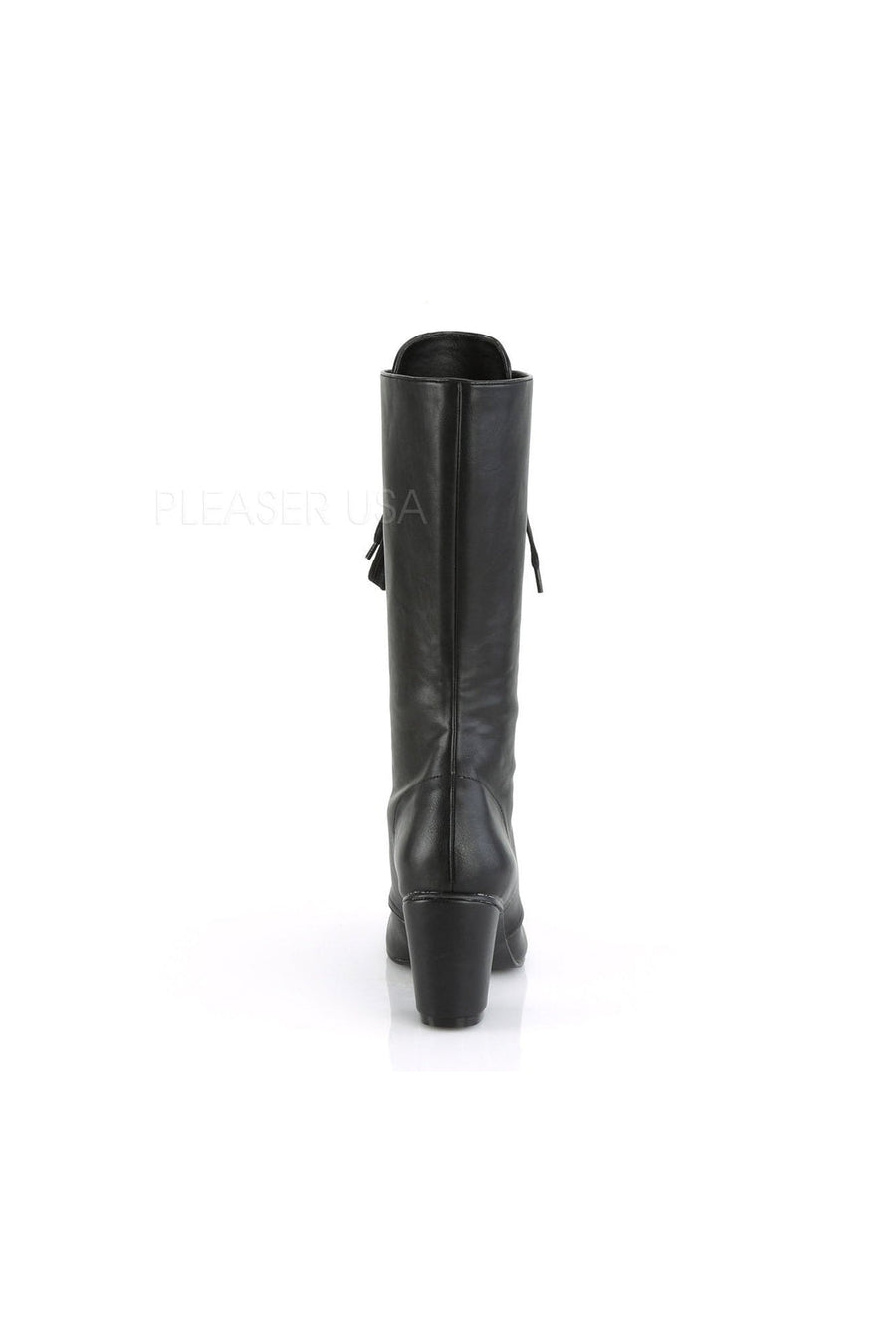 Demonia VIVIKA-205  Knee Boot in Black Faux Leather