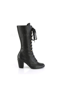 Demonia VIVIKA-205  Knee Boot in Black Faux Leather