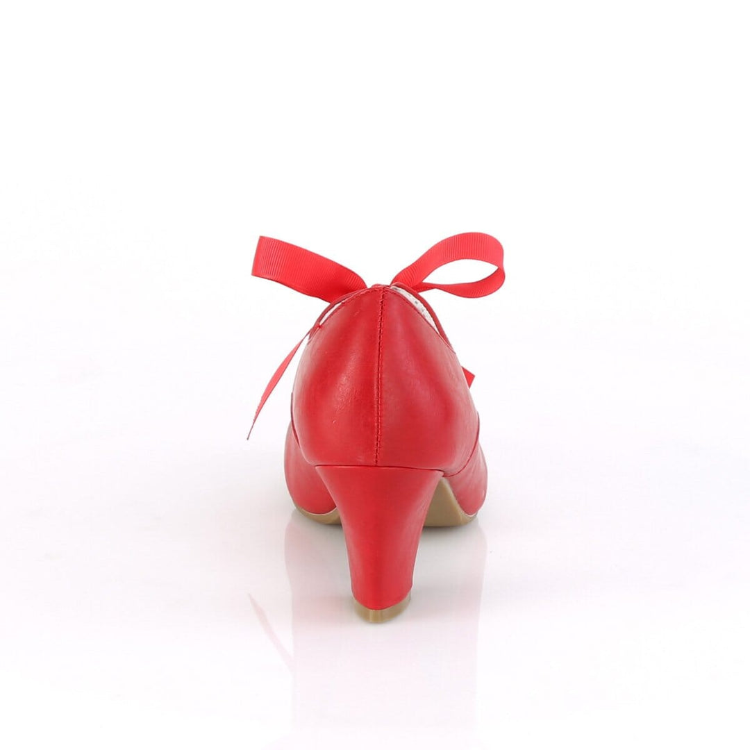 SS-WIGGLE-32 Pump | Red Faux Leather-Footwear-Pleaser Brand-Red-9-Faux Leather-SEXYSHOES.COM