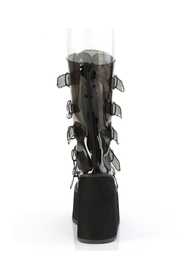 SWING-230C Black Smoke Knee Boot-Knee Boots-Demonia-SEXYSHOES.COM