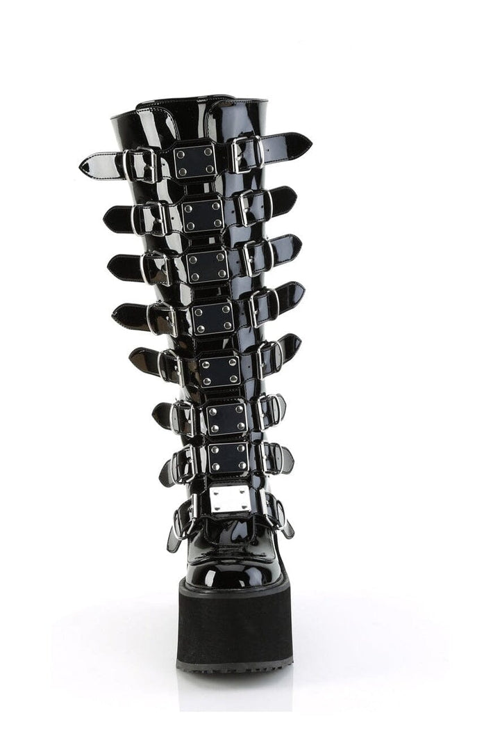 SWING-815WC Black Patent Knee Boot
