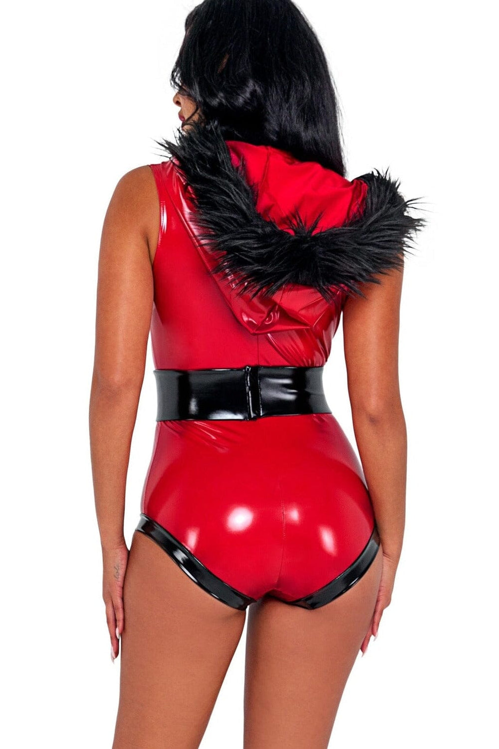 Roma Costumes Santa Honey Costume Bodysuit in Red 