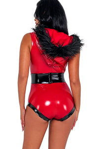 Roma Costumes Santa Honey Costume Bodysuit in Red 