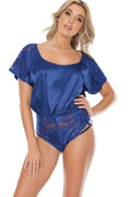 Satin Blouse Romper