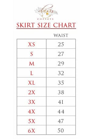 Daisy Corsets Scary Cats Print Stretch Lycra Skirt in Black 