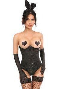 Daisy Corsets Seductive Bunny Underbust Corset Costume in Black  from SexyShoes.com