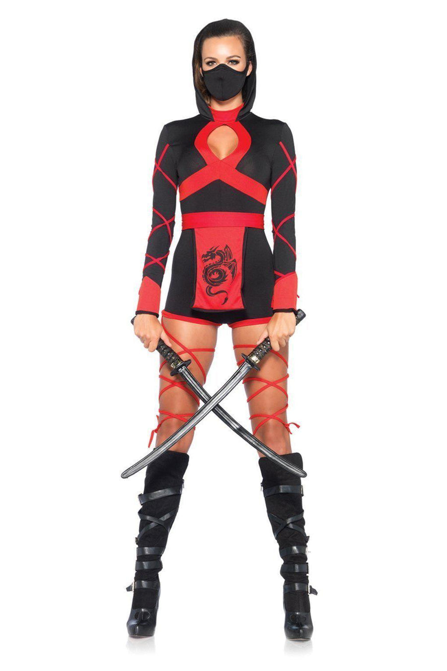 Leg Avenue Sexy Dragon Ninja Costume in Black 