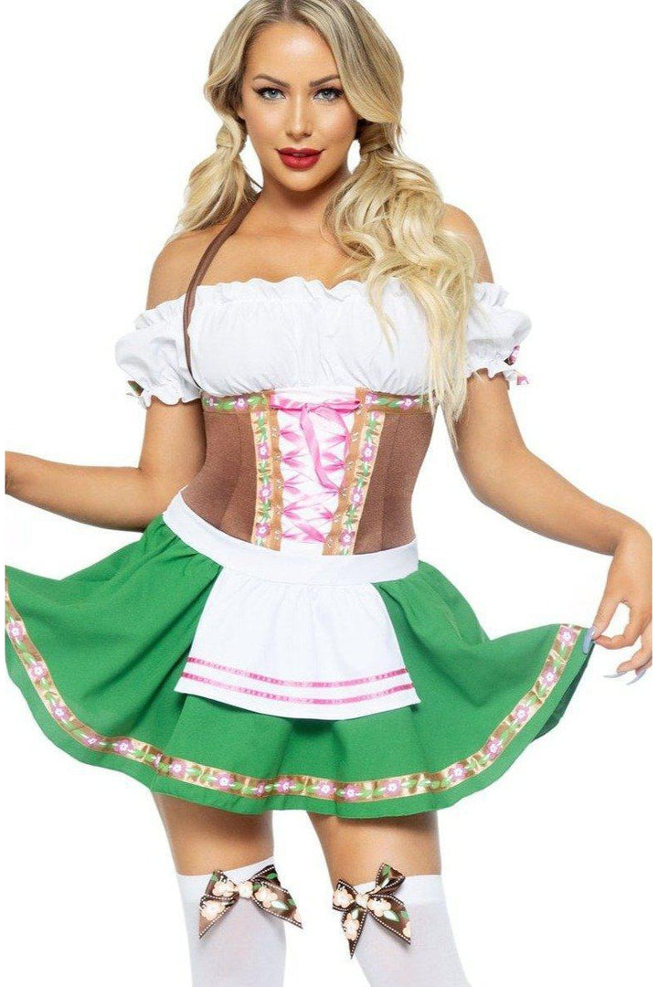 Sexy German Beer Girl Dress-Beer Girl Costumes-Leg Avenue-Brown-S-SEXYSHOES.COM