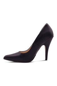Sexyshoes Signature Classic Sexy Pump in Black Faux Leather