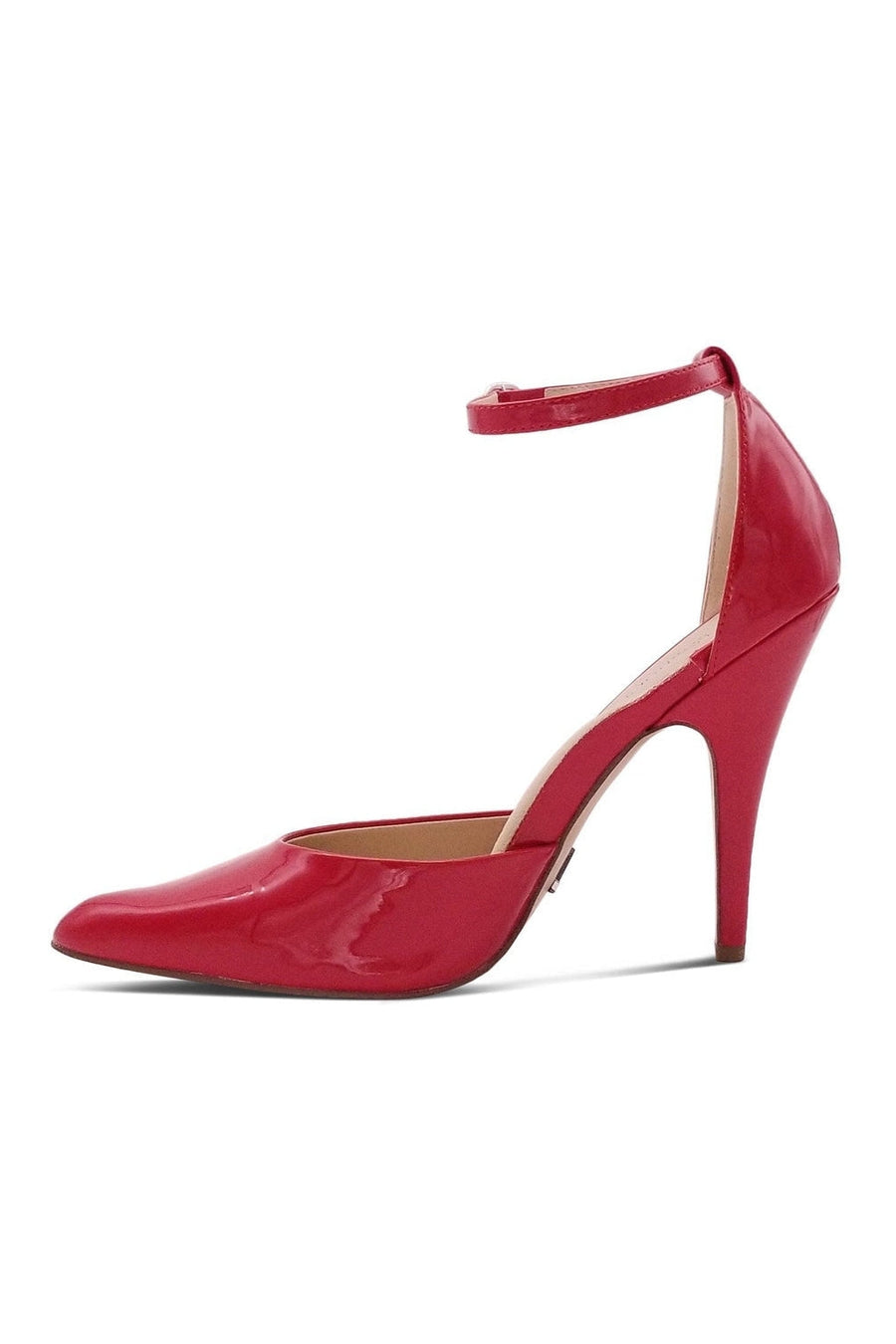 Sexyshoes Signature Ankle Strap D'Orsay Classic Pump in Red Patent