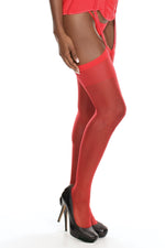 Sheer Red Thigh High's