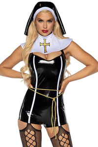 Leg Avenue Sinful Sister Costume in Black  from SexyShoes.com