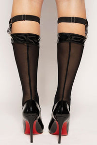 Patrice Catanzaro Sirocco Black Mesh Socks in Black 