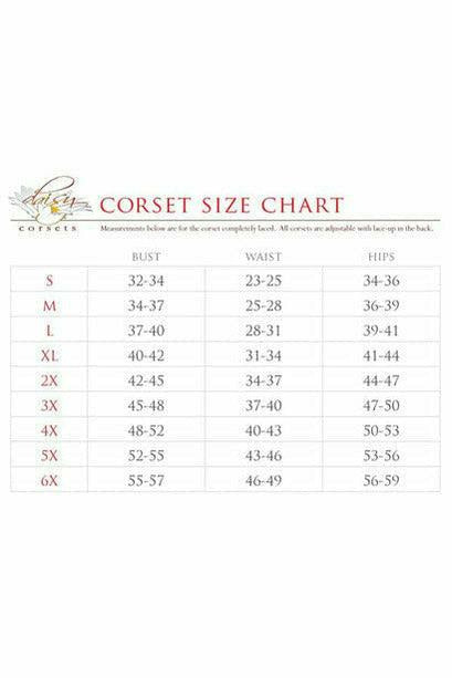 Daisy Corsets Lavish Dark Brown Brocade Open Cup Waist Cincher in Brown 