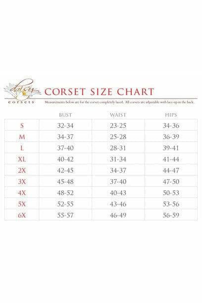 Daisy Corsets White/Pink Satin 2 Layer Skirt in White 