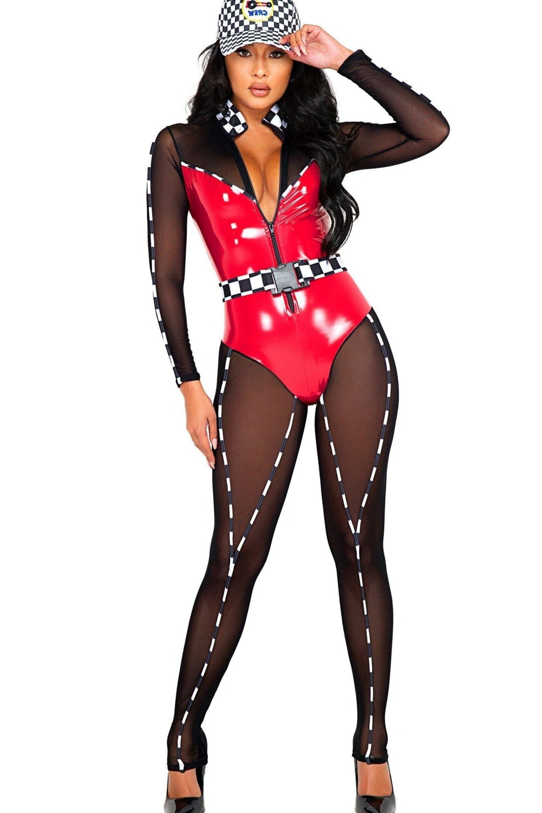 Speedway Hottie Costume-Racer Costumes-Roma Costumes-SEXYSHOES.COM