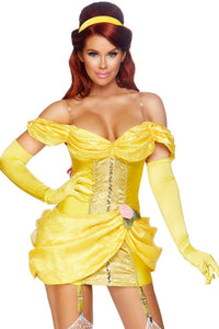 Leg Avenue Storybook Bombshell Costume in Gold 