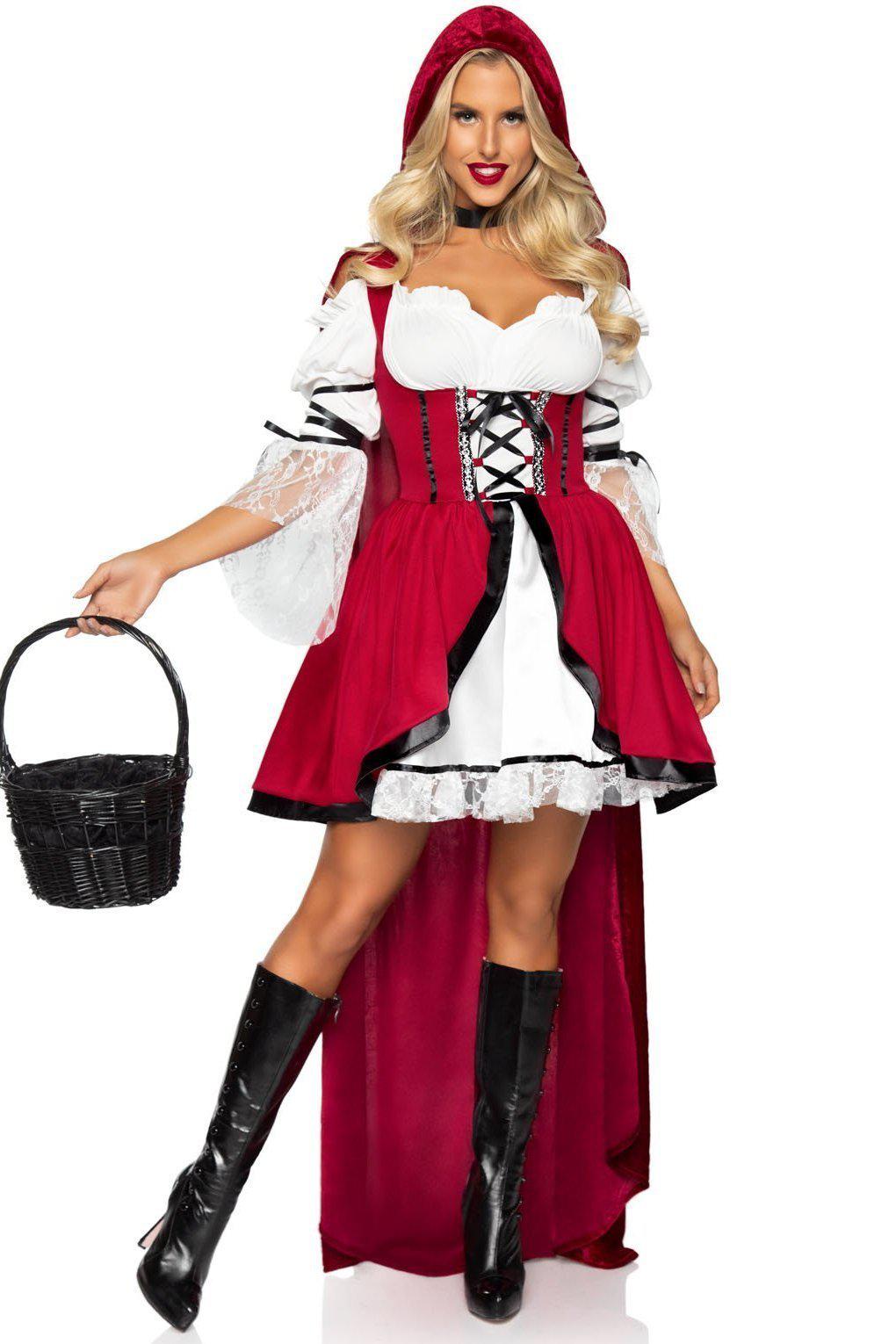 Leg Avenue Storybook Red Riding Hood Costume in Red  from SexyShoes.com