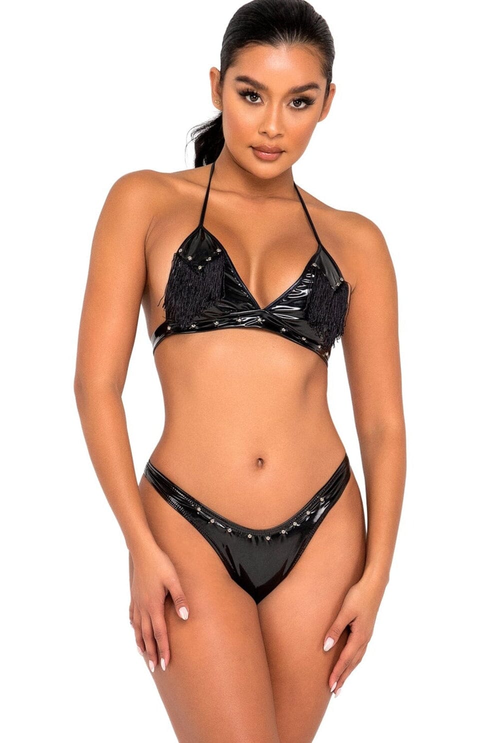 Roma Dancewear Studded Vinyl Bottom in Black  from SexyShoes.com