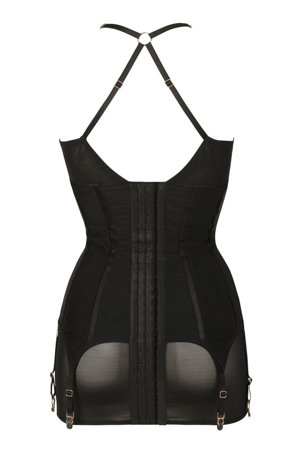 Impudique Svetlana Fetish Bodysuit in Black Lycra