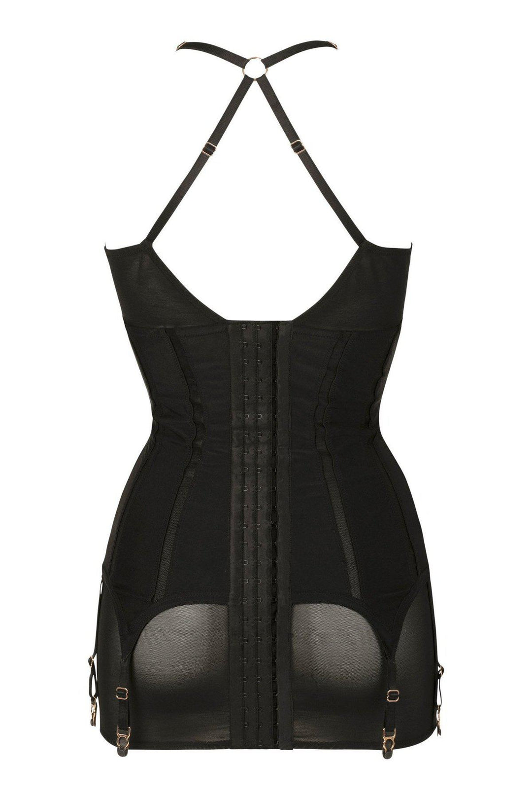Impudique Svetlana Fetish Bodysuit in Black Lycra