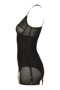 Impudique Svetlana Fetish Bodysuit in Black Lycra