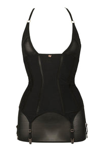 Impudique Svetlana Fetish Bodysuit in Black Lycra from SexyShoes.com