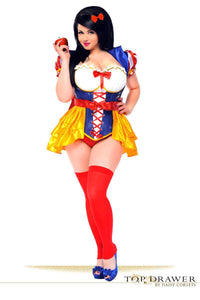 Daisy Corsets Top Drawer Poisoned Apple Costume in Blue  from SexyShoes.com