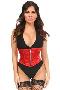 Daisy Corsets Plus Size Steel Boned Mini Cincher in Red  from SexyShoes.com