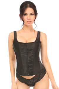 Daisy Corsets Plus Size Steel Boned Corset with Straps in Black  from SexyShoes.com
