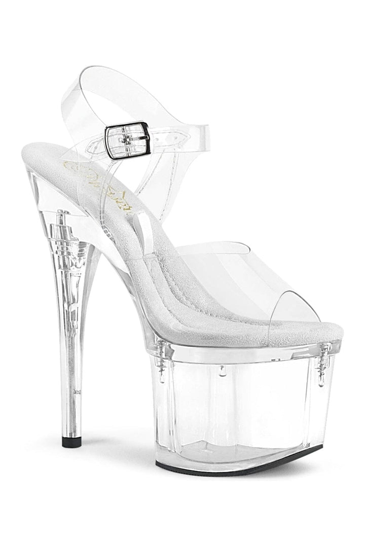 Pleaser Clear Sandals Platform Stripper Shoes | Buy at Sexyshoes.com