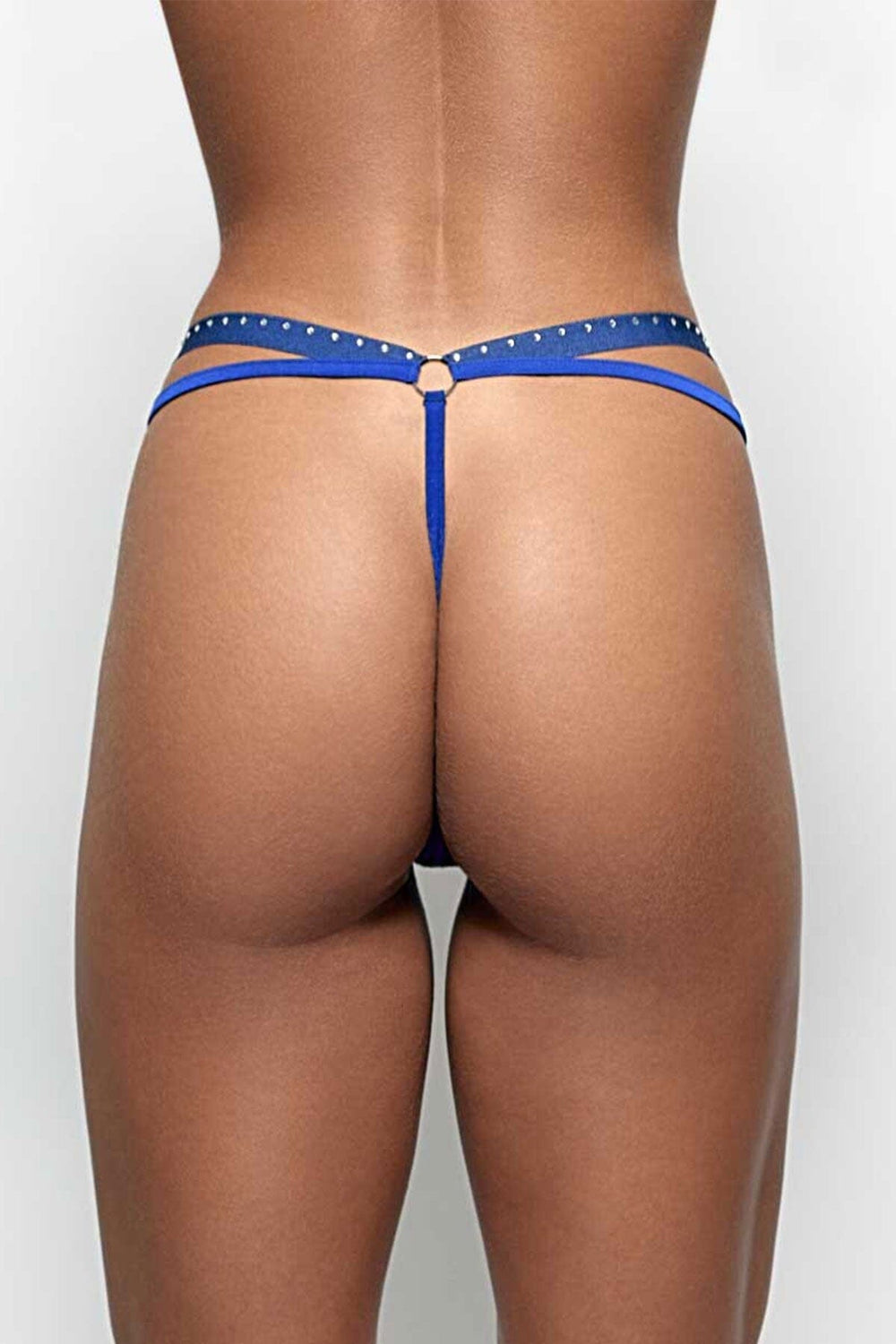 Patrice Catanzaro Texas Thong Lycra Blue in Blue 