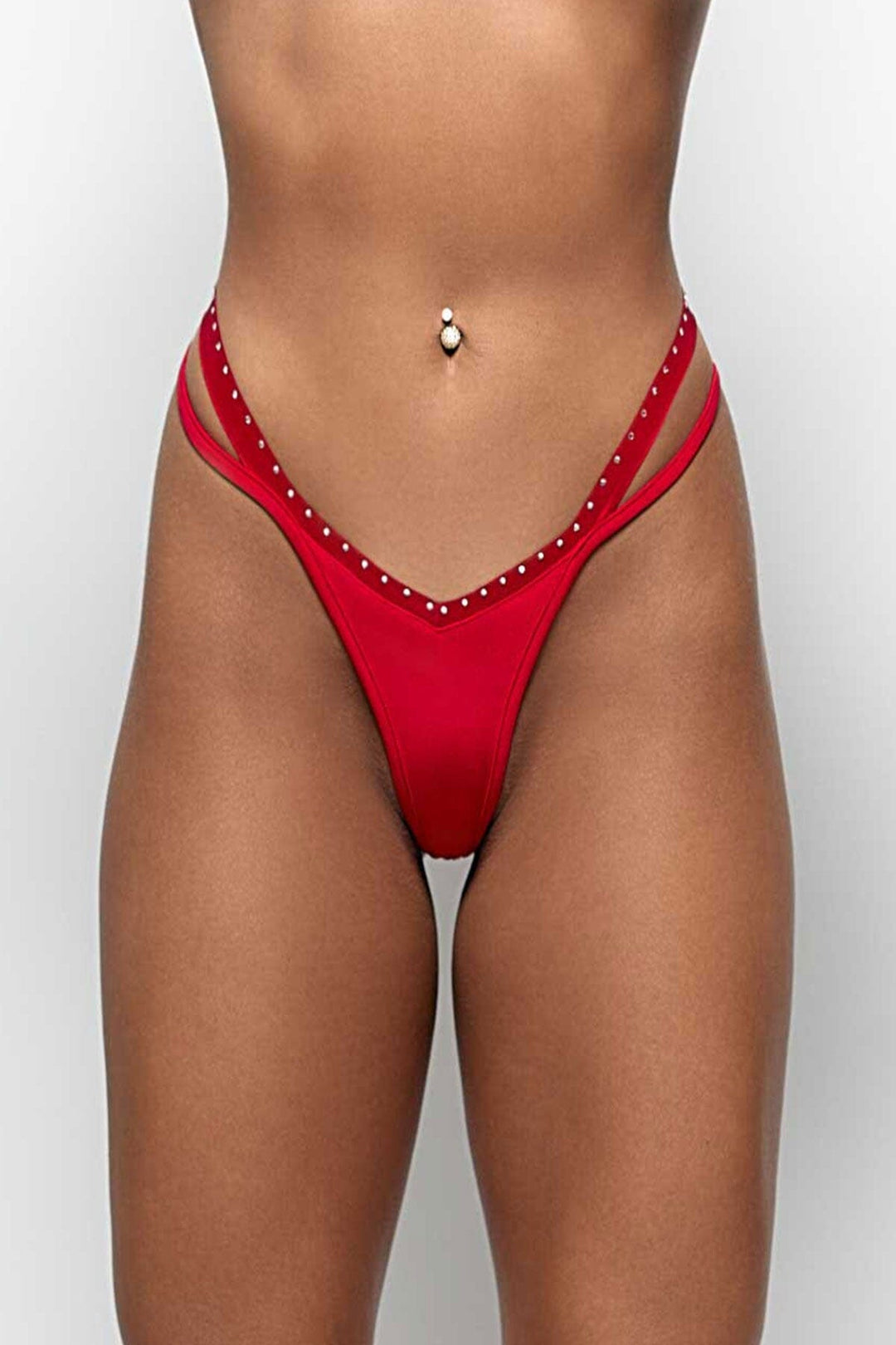 Patrice Catanzaro Texas Thong Lycra Red in Red  from SexyShoes.com
