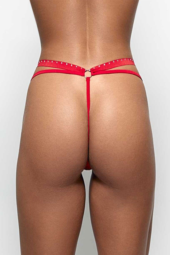 Texas Thong Lycra Red